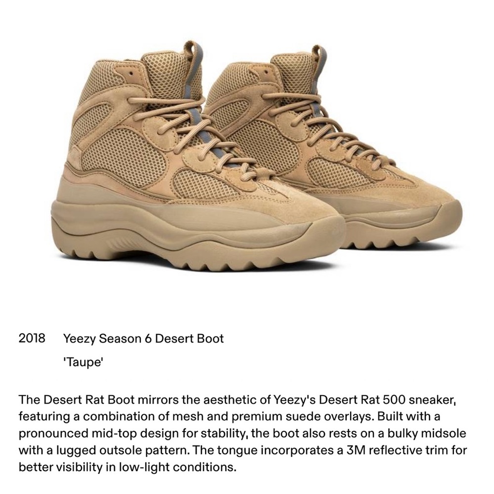 Yeezy season 6 desert boots